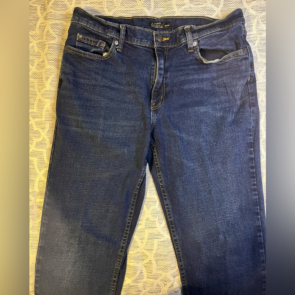 Men’s Size 36/32 Blue Straight-Leg Jeans